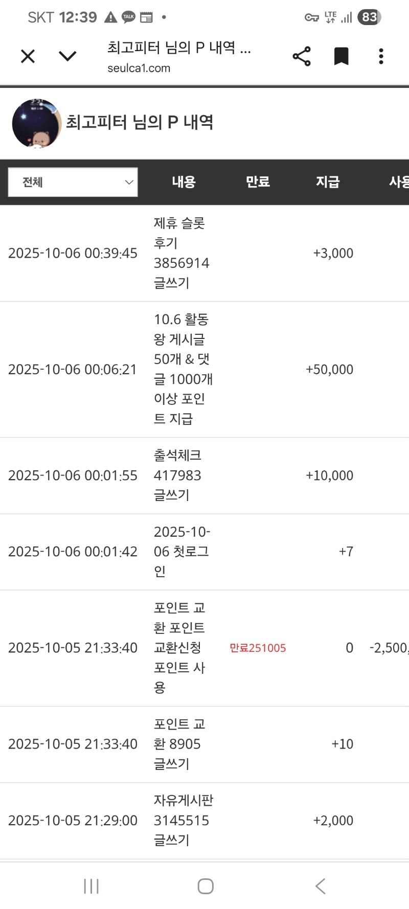 활동포감사용