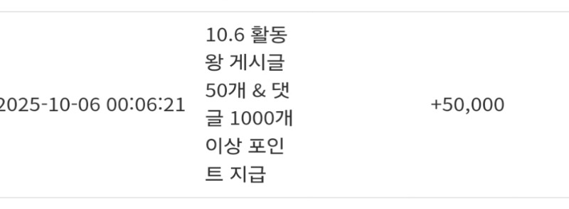 활동왕 게시글포 감사합니다  ㅅㅅ