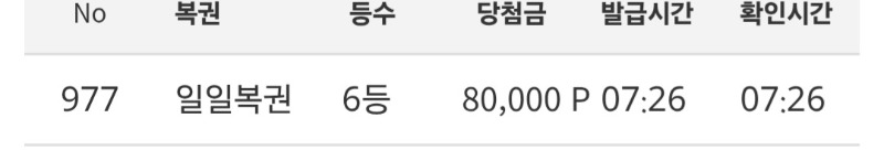 일복 6등 ㅅㅅ