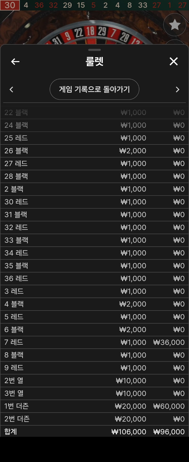 룰렛 더즌버전 소액패