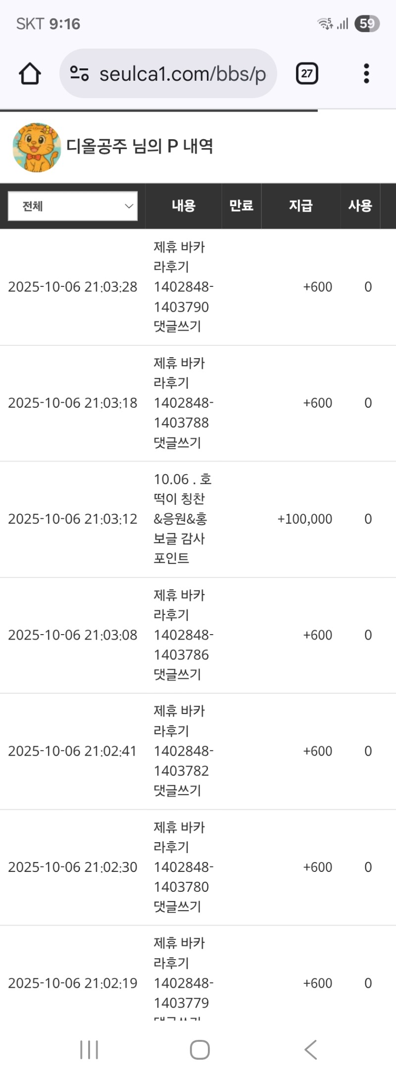 호넷 포인트 ㅅㅅ
