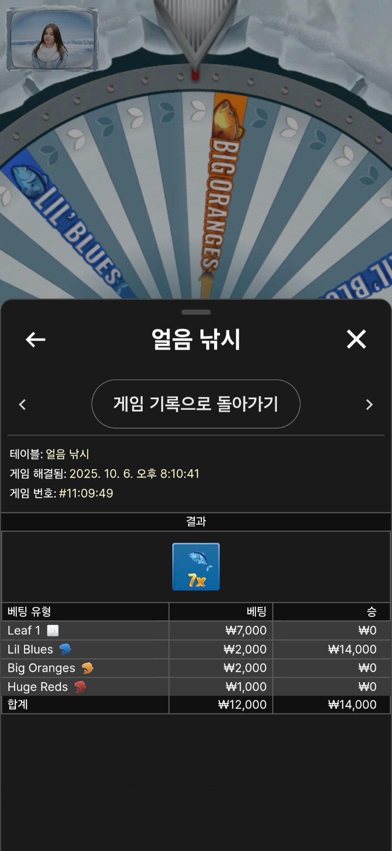 얼음낚시. 승