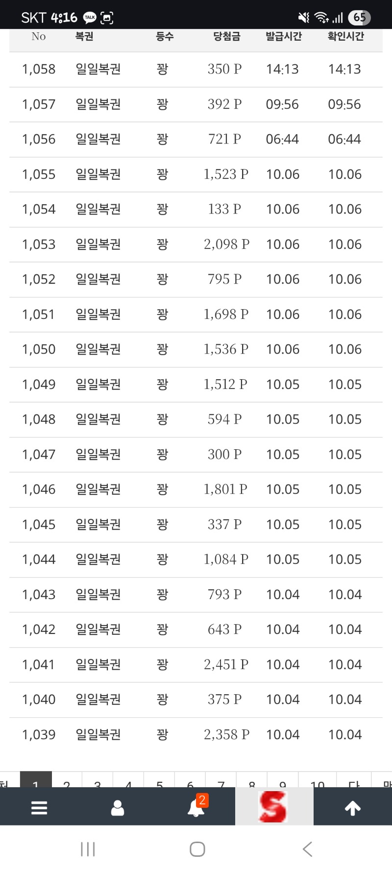 진짜 복권당첨 힘드네 ㅠㅠ