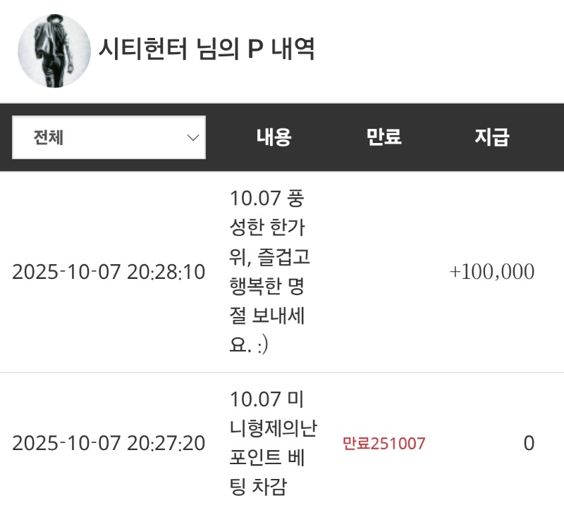 슬포 10만포 감사합니다