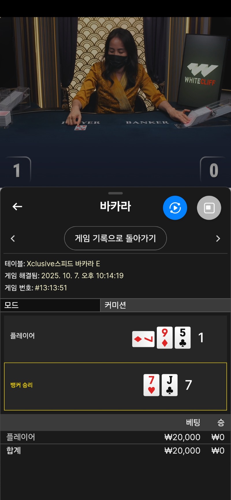 바카라는 연패는기본이내