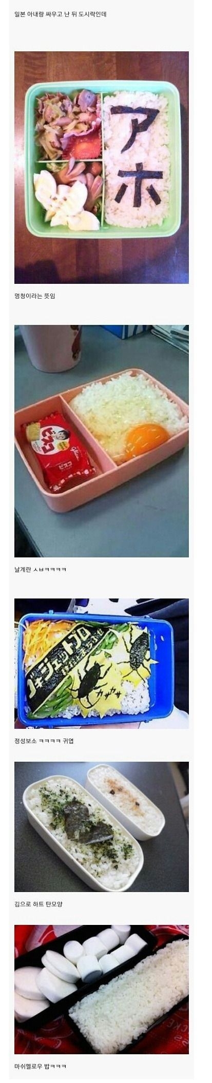 일본인 아내와 싸운 뒤의 도시락