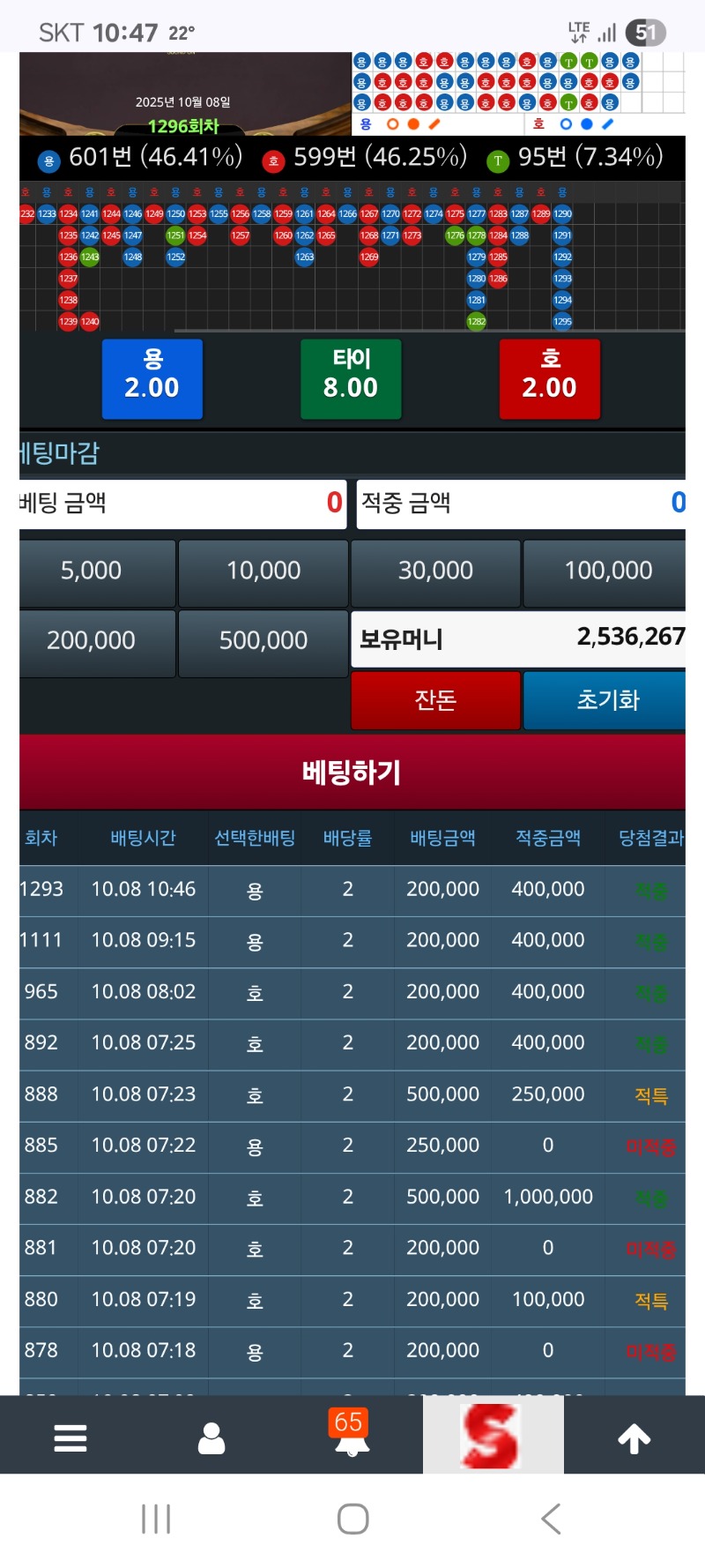 미니형난  포인트 복구