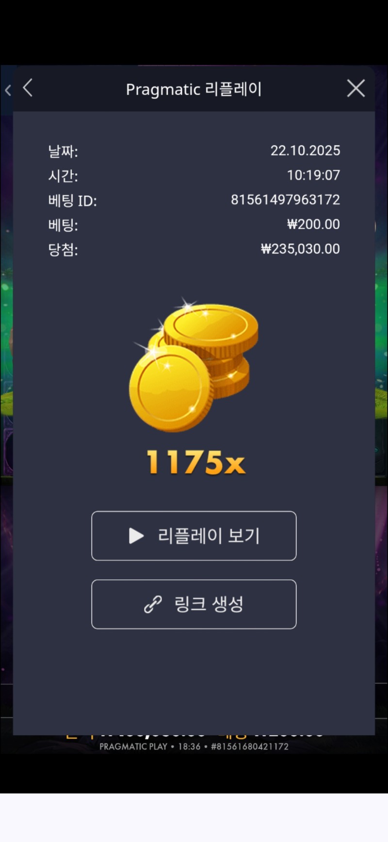 멀린 1175배