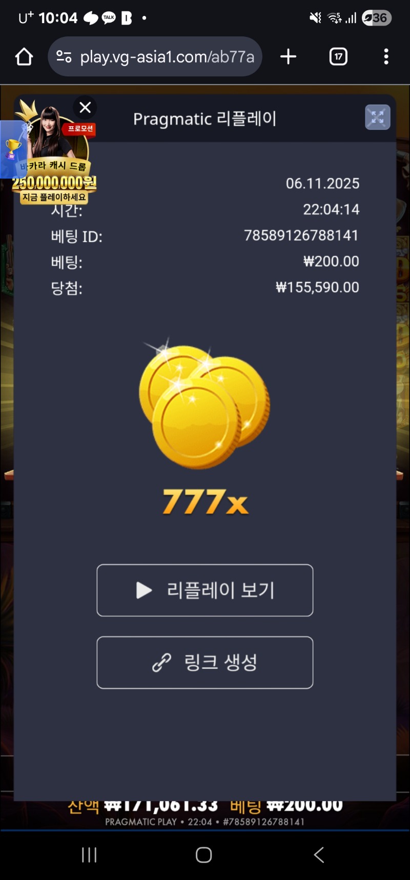 와웨골 브리징 777배