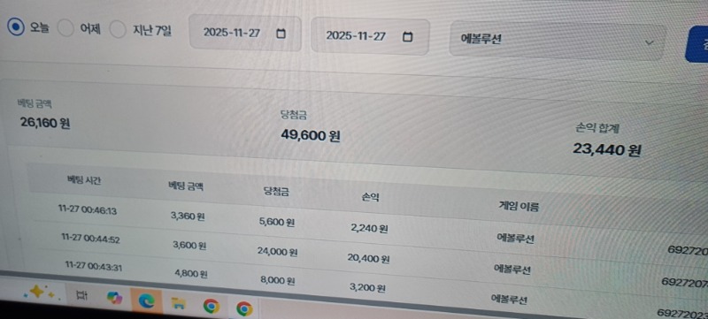 시안 바카라 후기 성공 (2300원  3콩환전했네요)