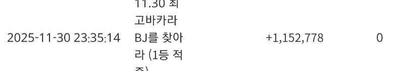 오랜만에 촤비비 1.2등적중