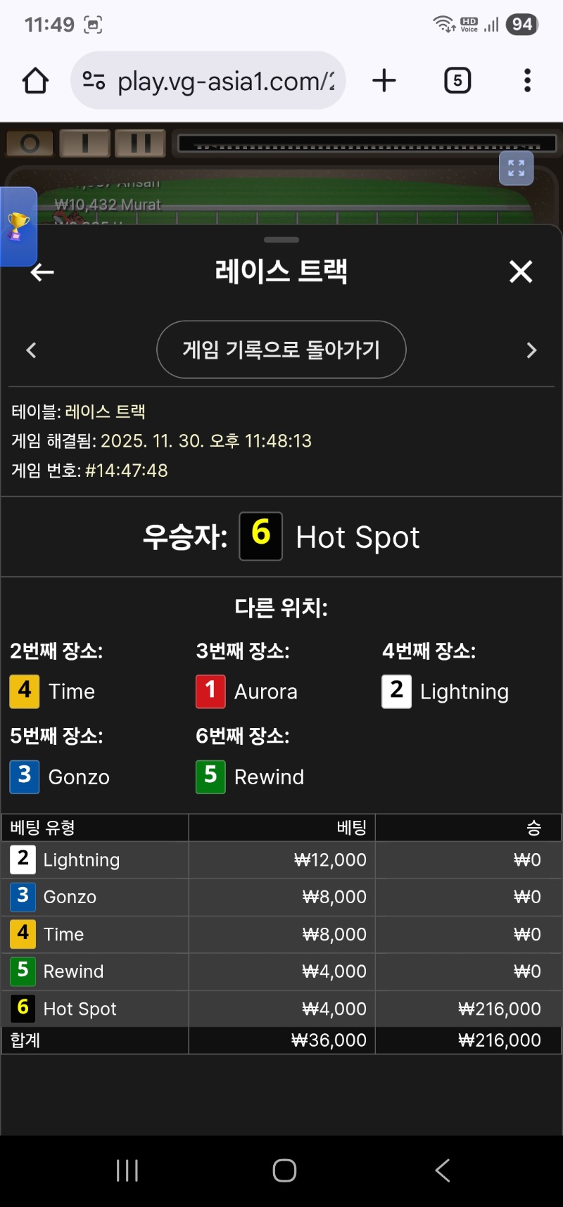 레이스 트렉 승