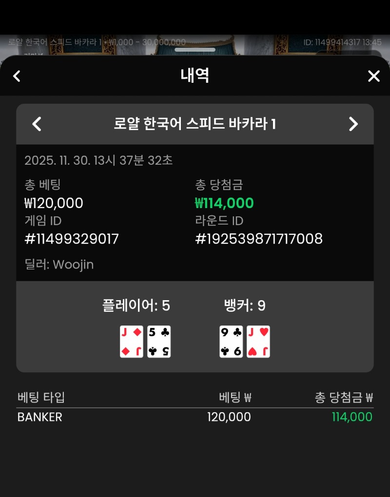 바카라 뱅커 승