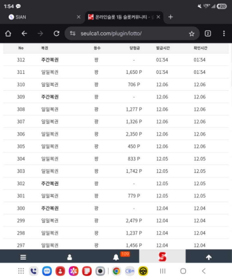 일복 주복 잘주는데 다꽝ㅠ