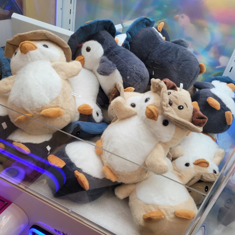 펭구르르 인형뽑기하다 3만원뎅..