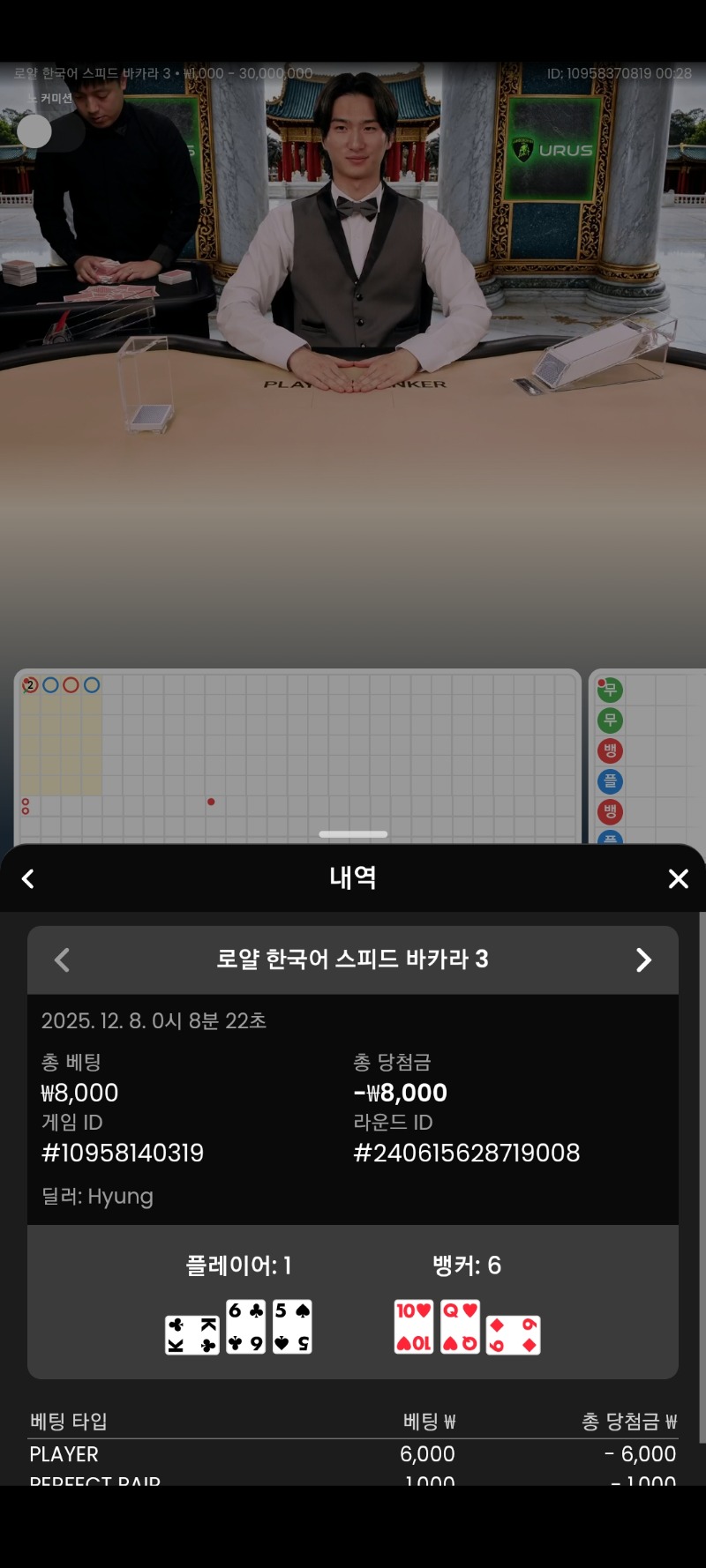 오늘저녁에 다시보자 바카라야..