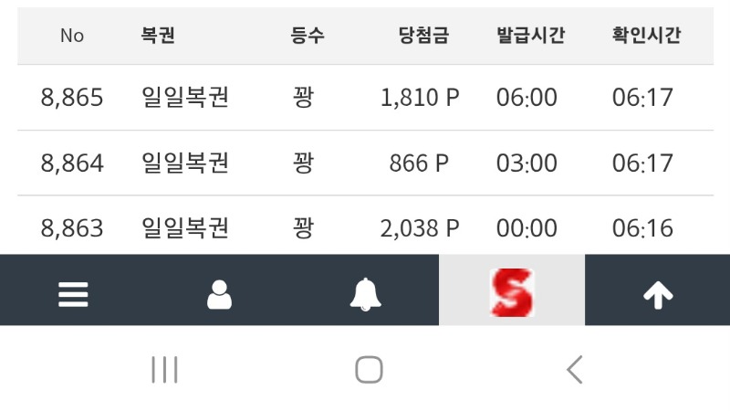이번주 첫12시,3시,6시 칼같이 받은 정각 복권들은?
