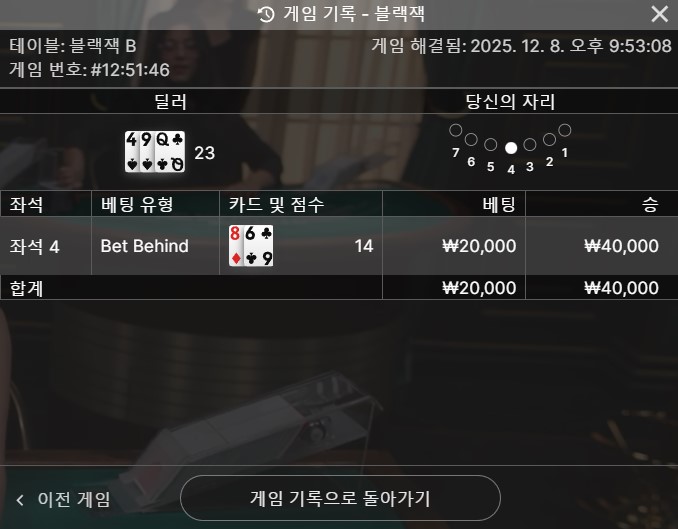 오늘 블짹 운수는~