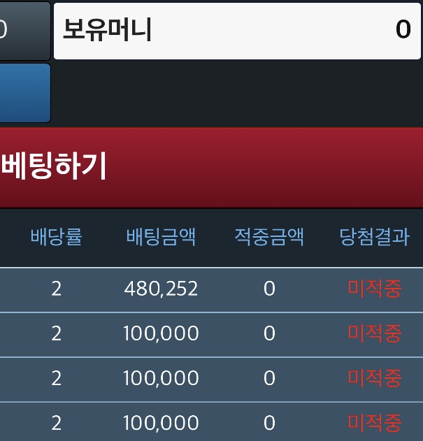 A를 연속 4번주네: