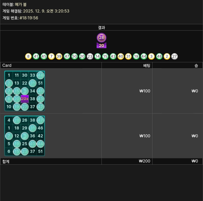 메가볼 패 ●●●●●