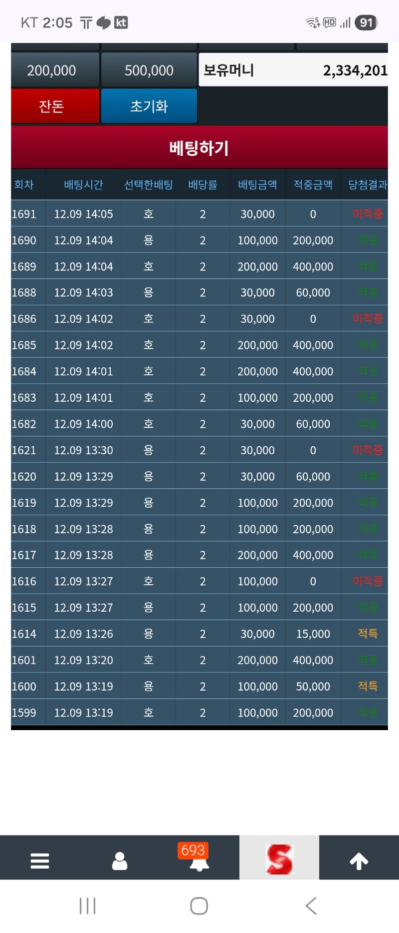 슬용호 오랜만에  되네
