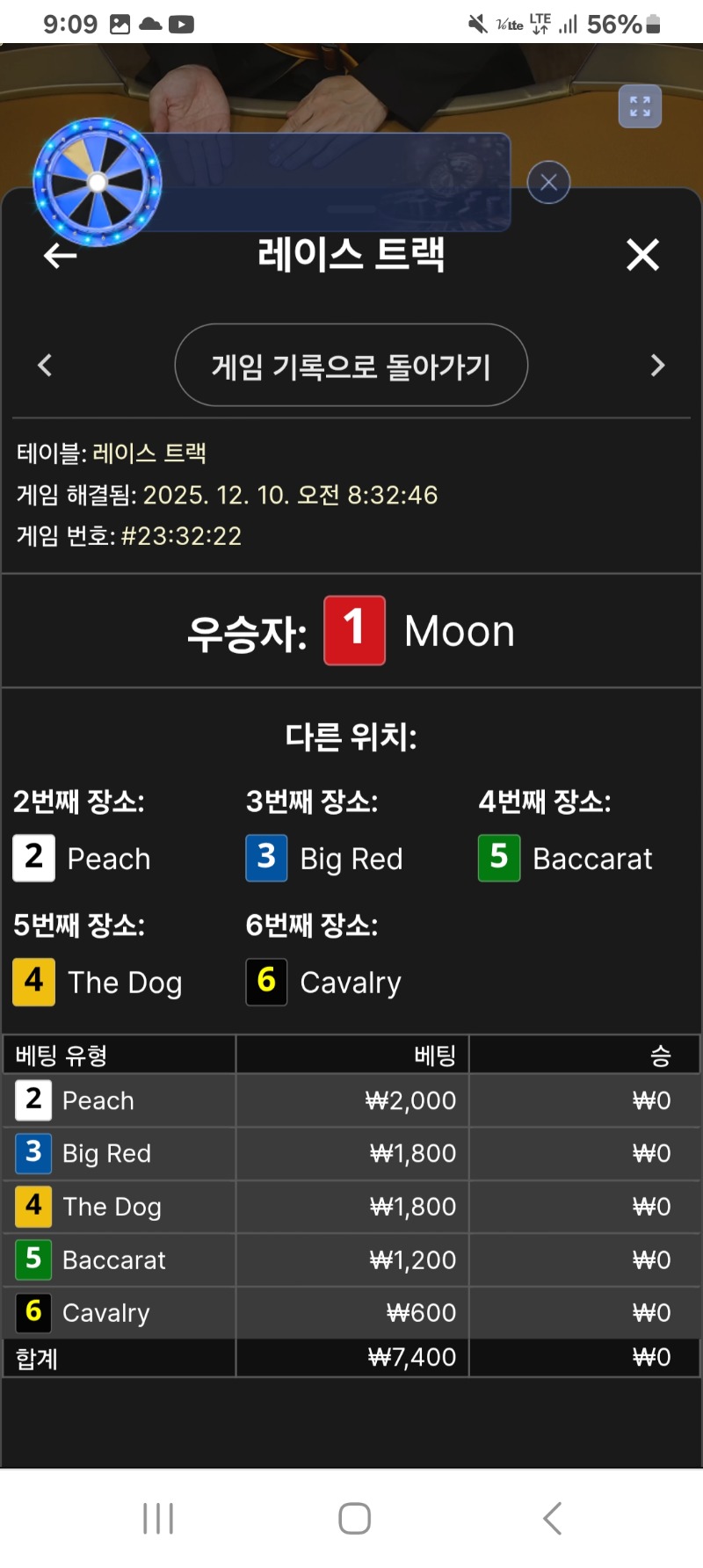 경마 진짜 어렵다!!! 때끼리만나오는군!!