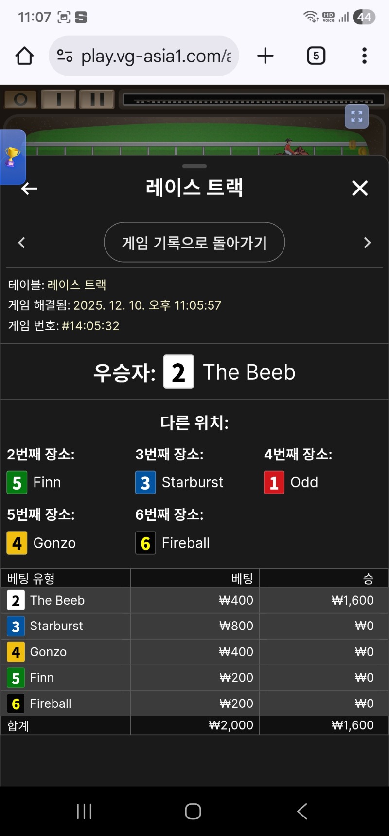 레이스 트렉 패2