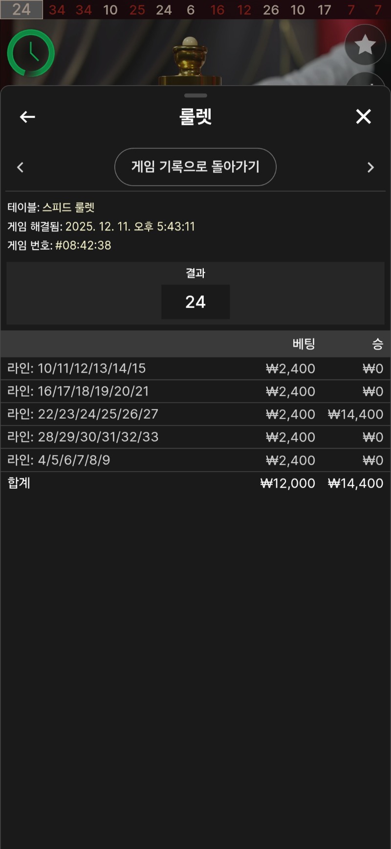 룰렛 소액으로 한판!