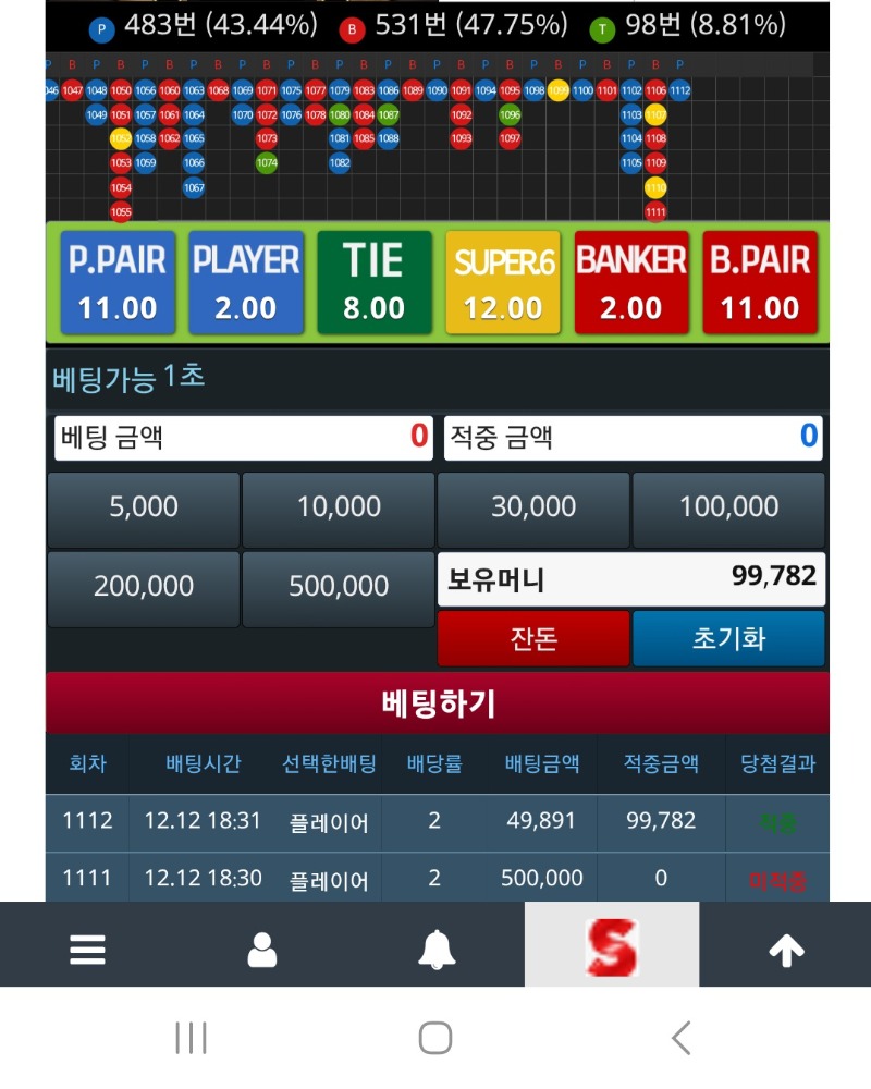 찰나였다..설마쭉올라가나했네