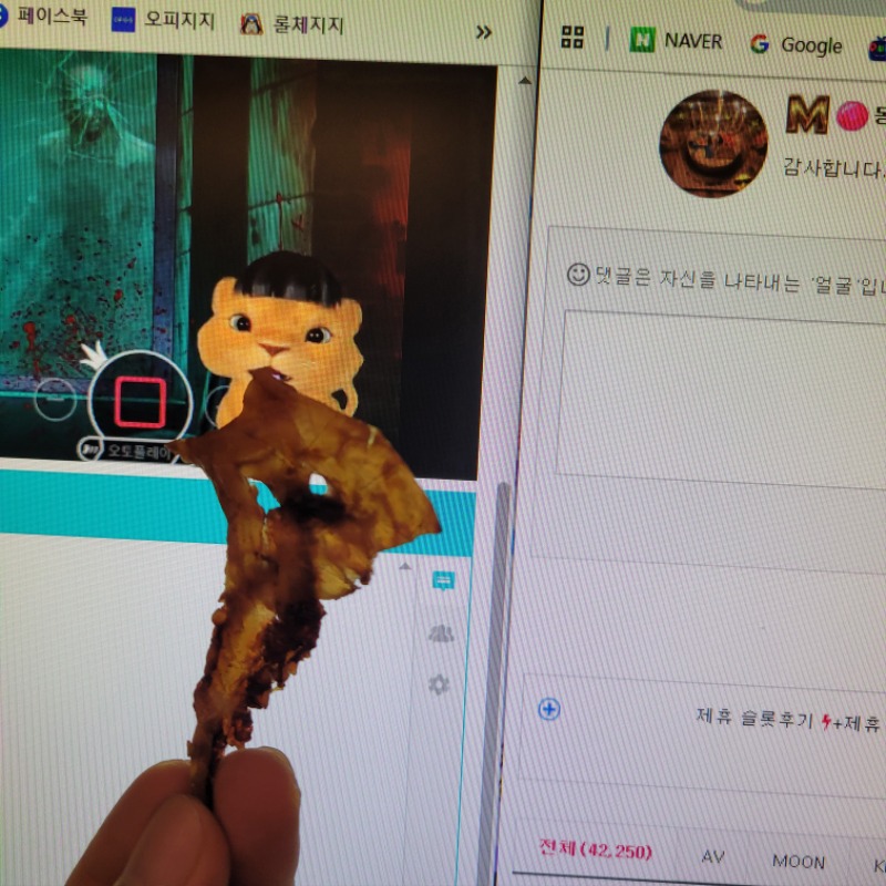 사자야 숏다리묵고 힘내라잉♡