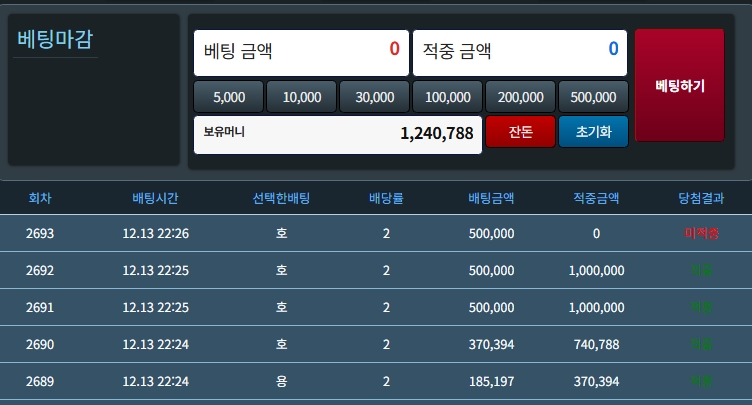 슬용호 4깡 성공