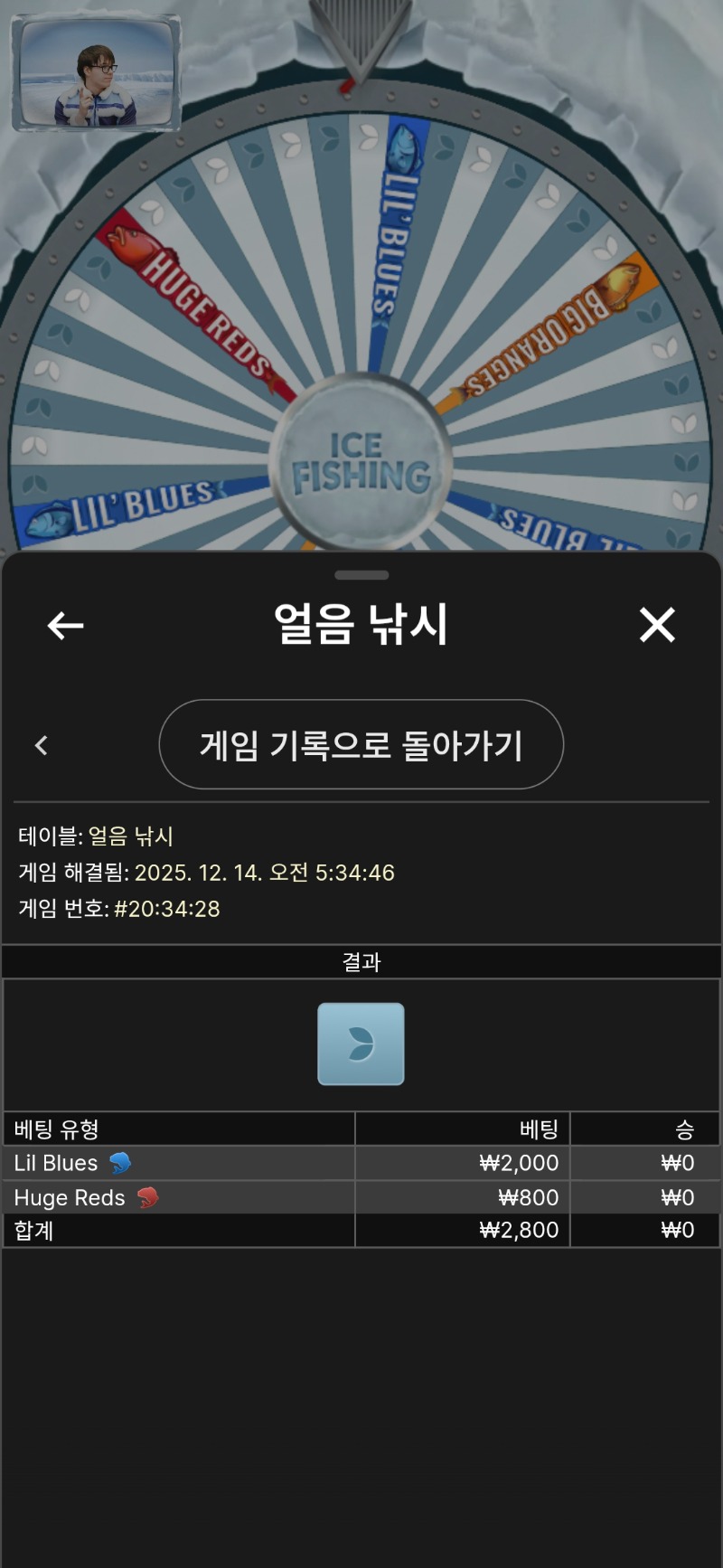 얼음낚시  아주 죽고