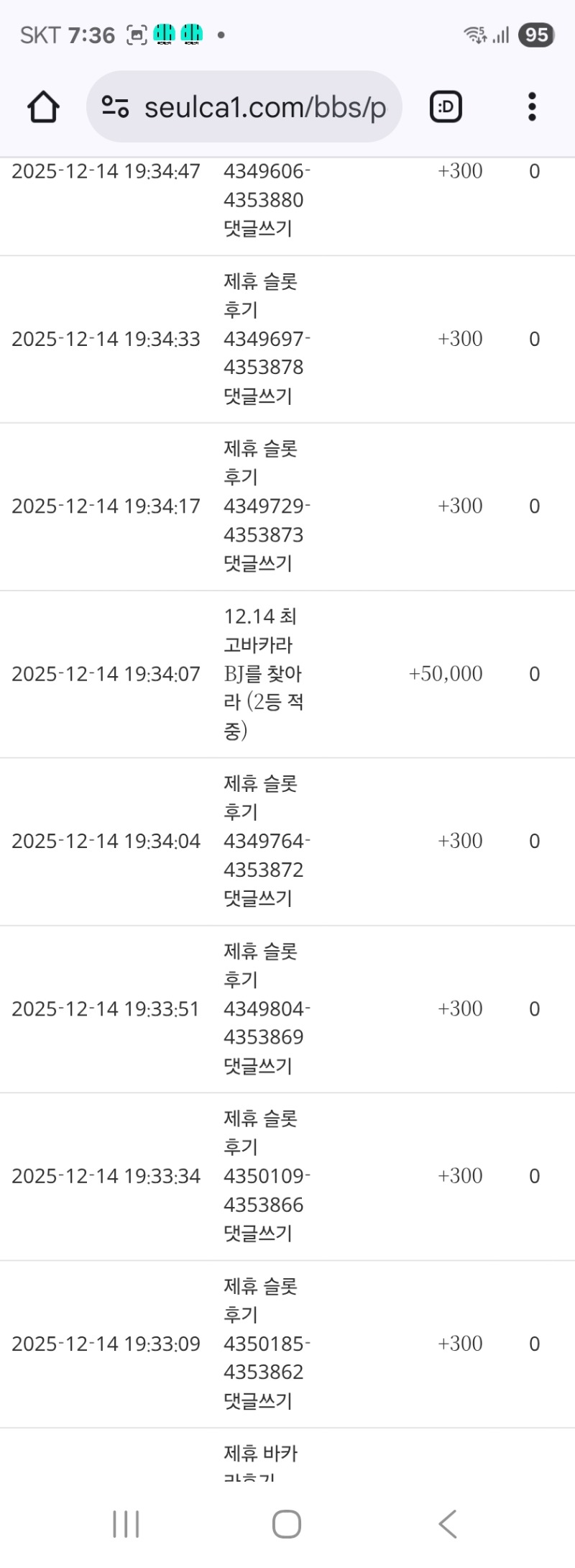 최바비 2등적중