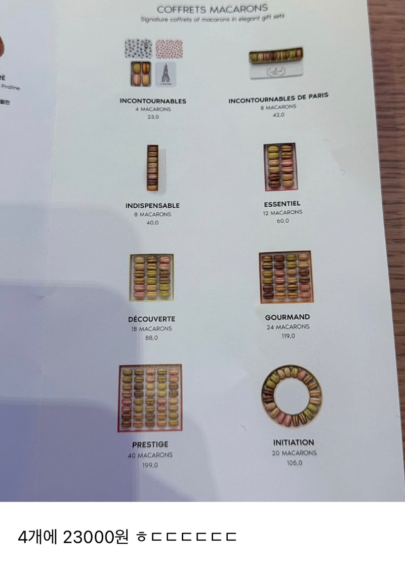 한국에 들어온 피에르에르메 마카롱