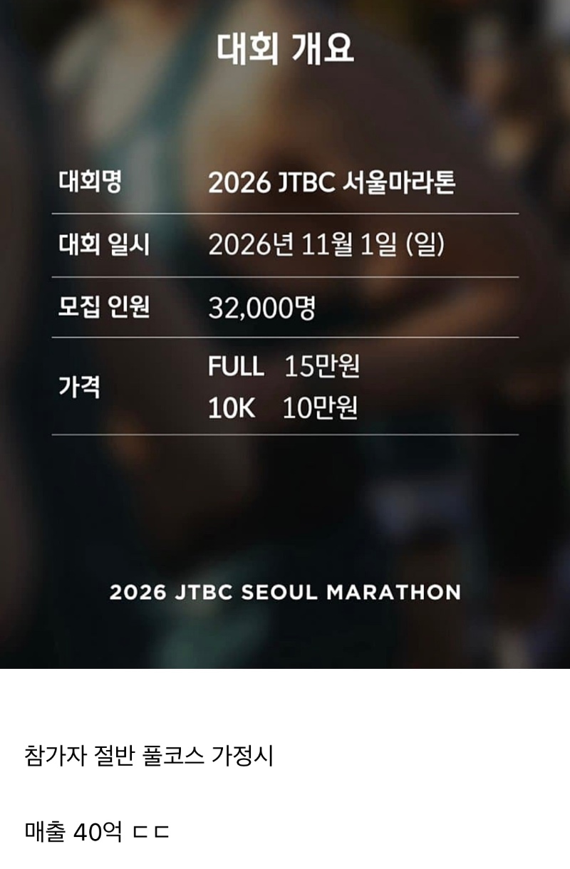 미쳐버린 내년 마라톤 참가비