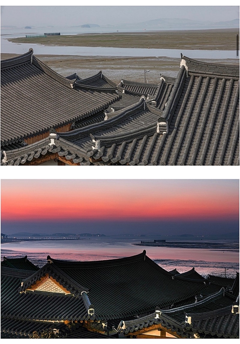 유일하게 바닷가에 있는 한옥마을