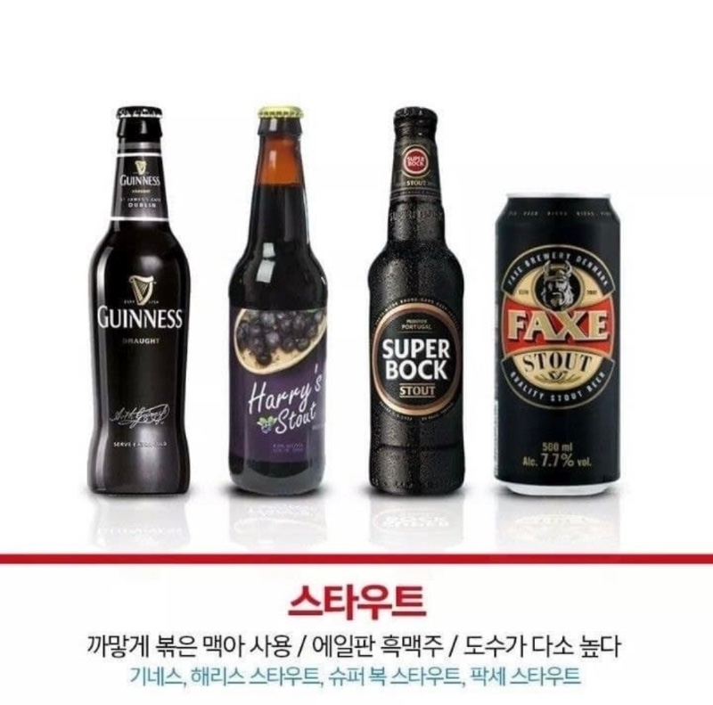 알기쉽게 정리한 맥주 종류
