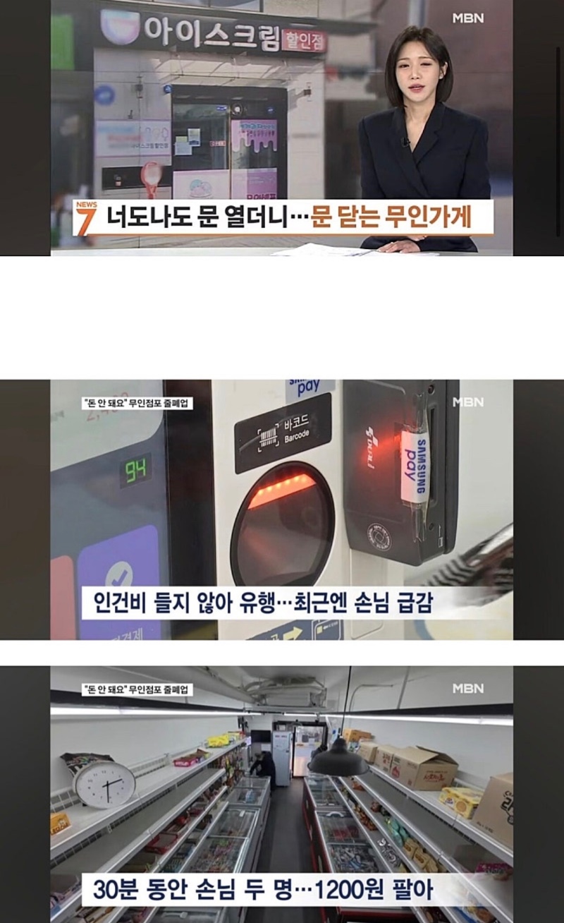 몰락하는 무인점포