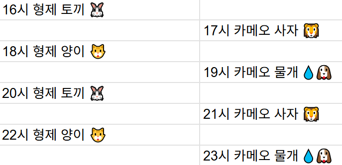 [1월11일] 금일 방송 스케줄입니다