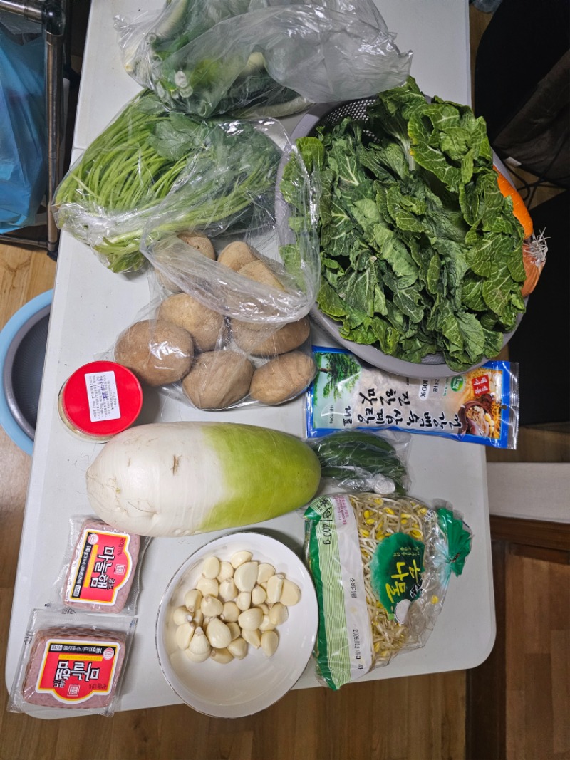 아부지반찬 맹글기1(봄동겉절이)