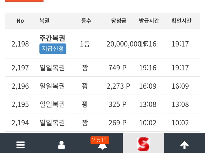 요랬던게  요로케 주복1등  감사합니다