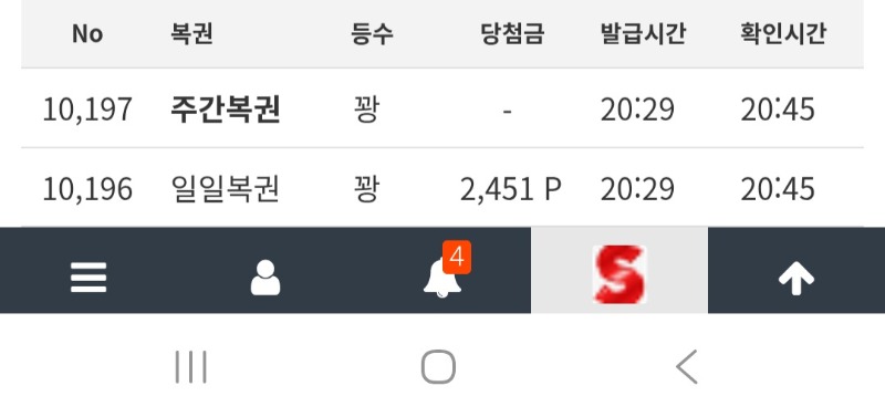 다 매진된 이후에야 나온 이번주마지막 쌍복~
