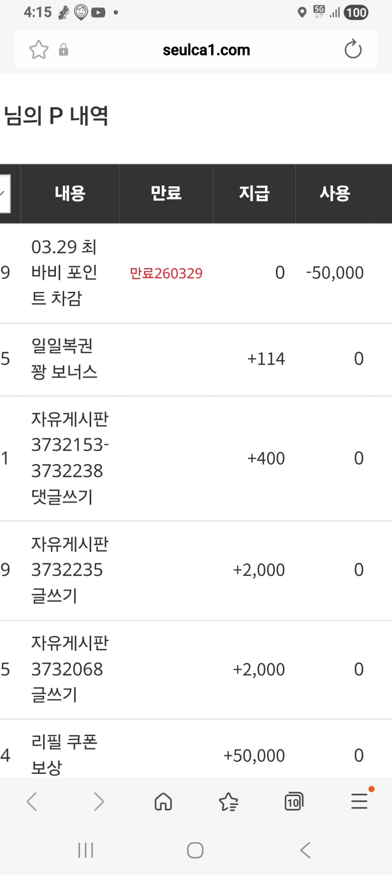 최바비 참가비 납부 최바비 참가비 납부