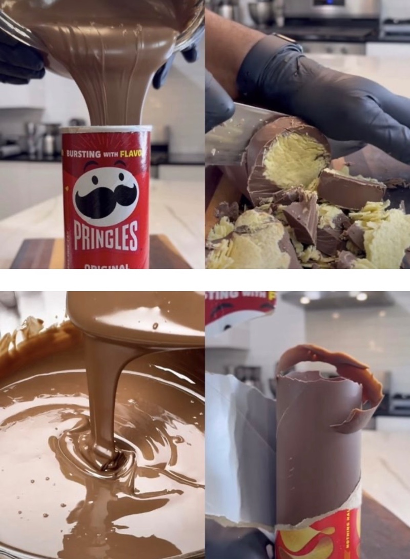 프링글스 초코블럭