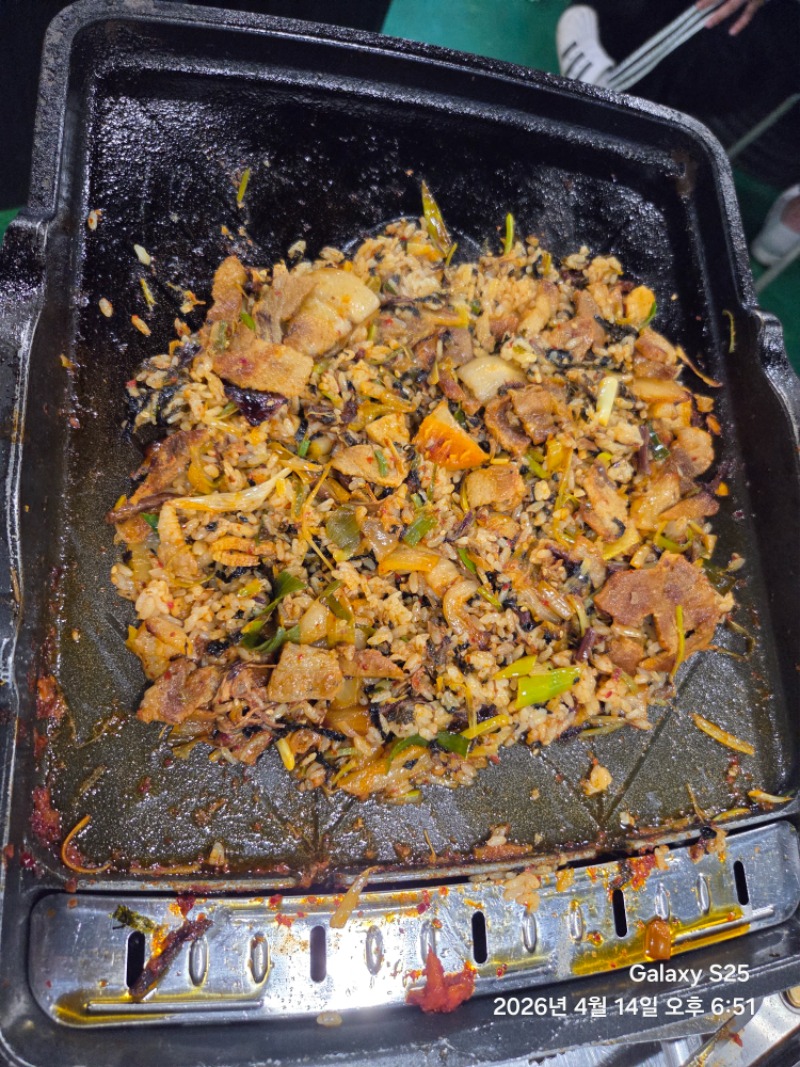 오늘 저녁 냉삼!! 볶음밥 ㅋ