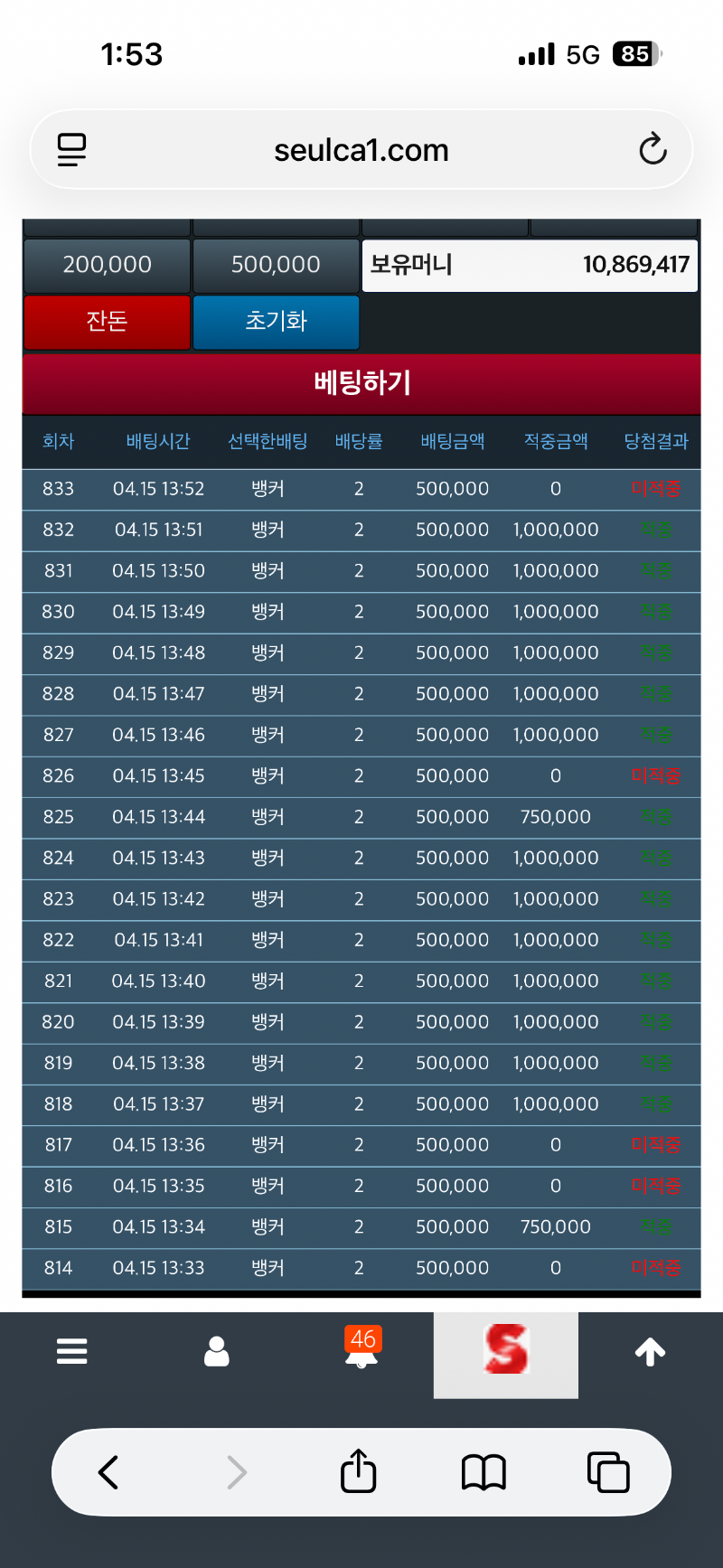 슬카라 미친척 뱅만갔는데!!!??????