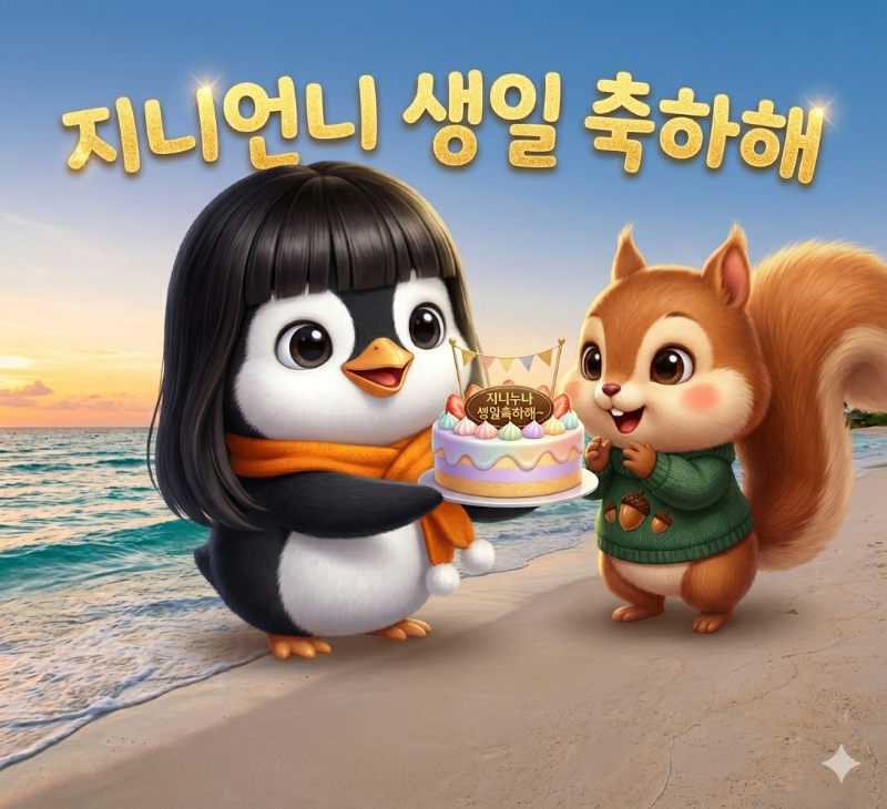 울지니온니~  생일축하행♡♡