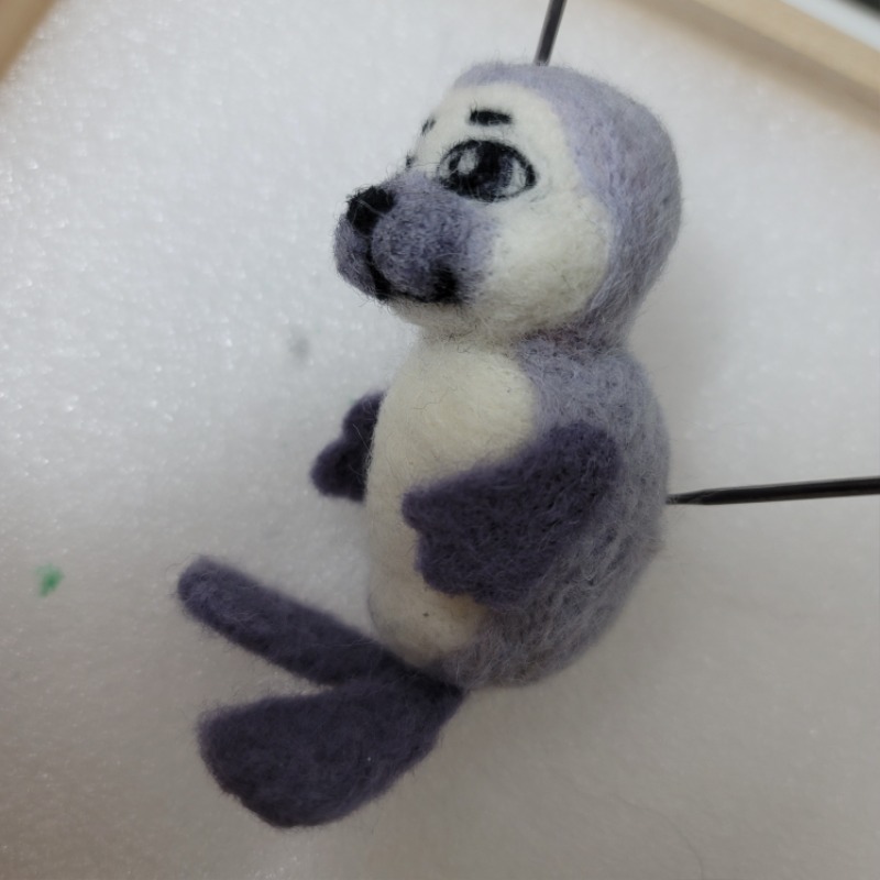 물개인형 완성 (독학으로 첨 만들어본 양모펠트인형)