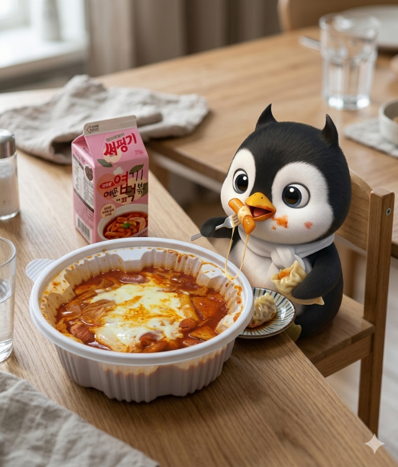 펭그라가 준 배쿱으로~  엽오뎅~^^