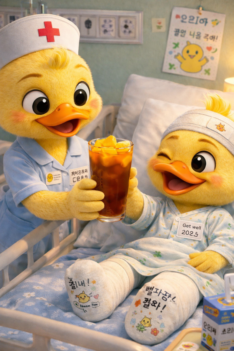 오리야~  아망추 먹장~~